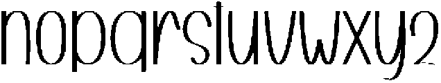Beach Regular otf (400) Font LOWERCASE