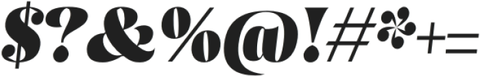 Beagley Black Condensed Italic otf (900) Font OTHER CHARS