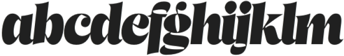 Beagley Black Condensed Italic otf (900) Font LOWERCASE