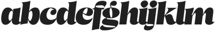 Beagley Black Italic otf (900) Font LOWERCASE