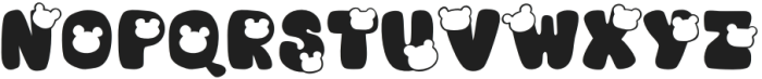 Bear bear Regular otf (400) Font UPPERCASE