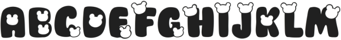 Bear bear Regular ttf (400) Font UPPERCASE