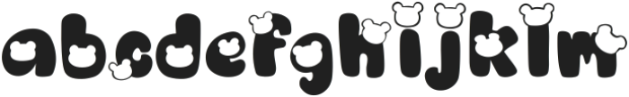 Bear bear Regular ttf (400) Font LOWERCASE