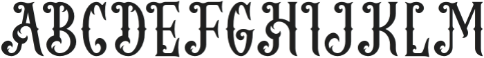 Beard Point otf (400) Font UPPERCASE