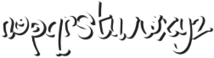 Bearley-Shadow otf (400) Font LOWERCASE