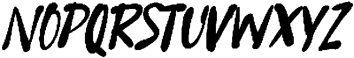 Beasstro Slant otf (400) Font UPPERCASE