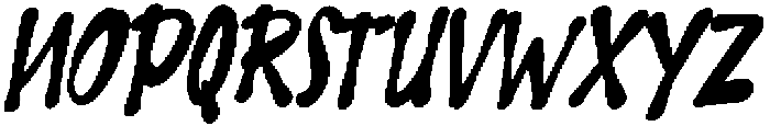 Beasstro Slant otf (400) Font LOWERCASE