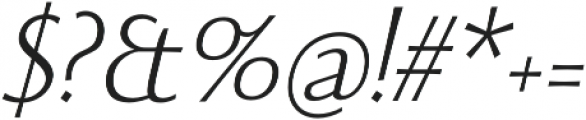 Beatrix Antiqua Light Italic otf (300) Font OTHER CHARS