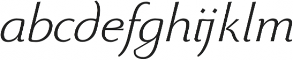 Beatrix Antiqua Light Italic otf (300) Font LOWERCASE