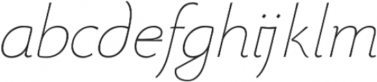Beatrix Antiqua Thin Italic otf (100) Font LOWERCASE
