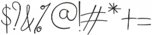 Beatrix Signature Regular otf (400) Font OTHER CHARS