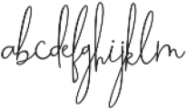 Beatrix Signature Regular otf (400) Font LOWERCASE