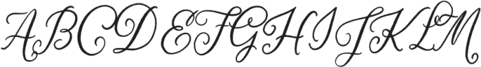 Beaufille Kisses otf (400) Font UPPERCASE