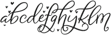 Beaufille Kisses otf (400) Font LOWERCASE