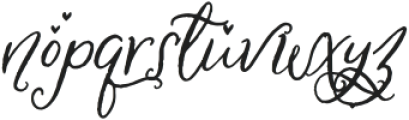 Beaufille Kisses otf (400) Font LOWERCASE