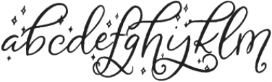 Beaufille Sparkly otf (400) Font LOWERCASE