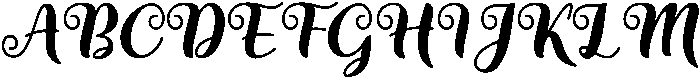 Beaumont otf (400) Font UPPERCASE