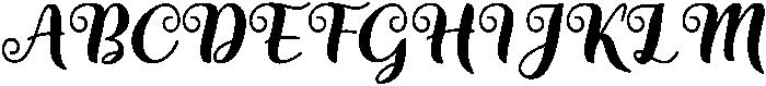 Beaumont otf (400) Font UPPERCASE