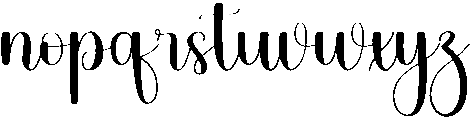 Beautica Regular otf (400) Font LOWERCASE