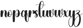 Beautica Regular otf (400) Font LOWERCASE