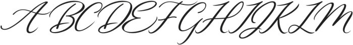 Beautiful Aletha Italic Italic ttf (400) Font UPPERCASE