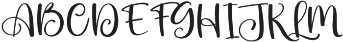 Beautiful Butterfly Regular otf (400) Font UPPERCASE