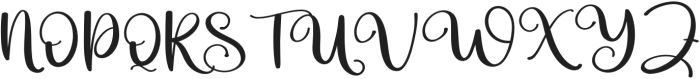 Beautiful Butterfly Regular otf (400) Font UPPERCASE