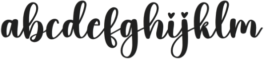 Beautiful Butterfly Regular otf (400) Font LOWERCASE