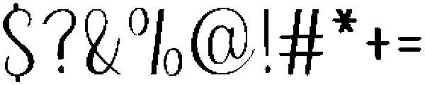 Beautiful Calligraph Regular otf (400) Font OTHER CHARS