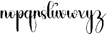 Beautiful Calligraph Regular otf (400) Font LOWERCASE
