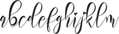 Beautiful Christmas Handwritten otf (400) Font LOWERCASE