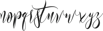 Beautiful Christmas Handwritten otf (400) Font LOWERCASE