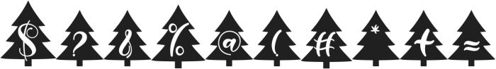 Beautiful Christmas Tree ttf (400) Font OTHER CHARS