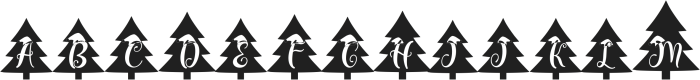Beautiful Christmas Tree ttf (400) Font UPPERCASE