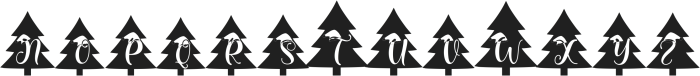 Beautiful Christmas Tree ttf (400) Font UPPERCASE