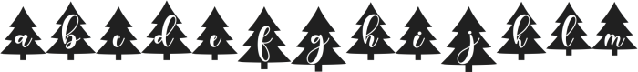 Beautiful Christmas Tree ttf (400) FONT