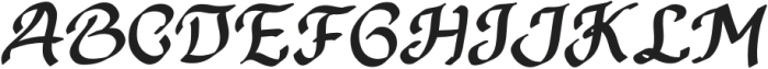 Beautiful Claudia Regular otf (400) Font UPPERCASE