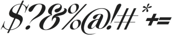 Beautiful Comethrue Demi Bold Condensed Italic otf (600) Font OTHER CHARS