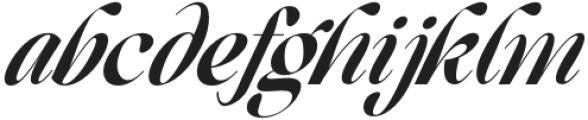 Beautiful Comethrue Demi Bold Condensed Italic otf (600) Font LOWERCASE