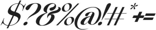 Beautiful Comethrue Demi Bold Italic otf (600) Font OTHER CHARS