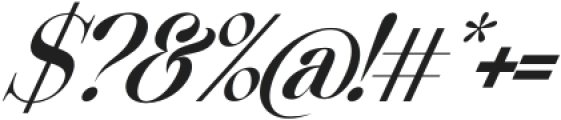 Beautiful Comethrue Demi Bold Ultra Condensed Italic otf (600) Font OTHER CHARS