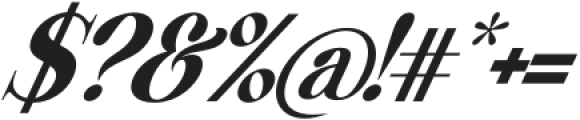 Beautiful Comethrue Heavy Condensed Italic otf (800) Font OTHER CHARS