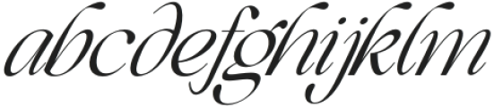 Beautiful Comethrue Light Condensed Italic otf (300) Font LOWERCASE