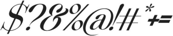 Beautiful Comethrue Medium Condensed Italic otf (500) Font OTHER CHARS