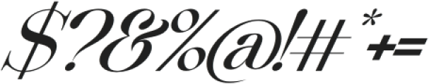 Beautiful Comethrue Medium Italic otf (500) Font OTHER CHARS