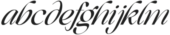 Beautiful Comethrue Regular Condensed Italic otf (400) Font LOWERCASE