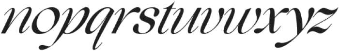 Beautiful Comethrue Regular Condensed Italic otf (400) Font LOWERCASE
