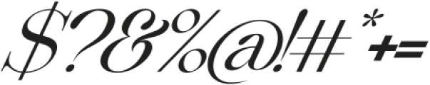 Beautiful Comethrue Regular Italic otf (400) Font OTHER CHARS