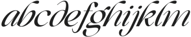 Beautiful Comethrue Regular Italic otf (400) Font LOWERCASE