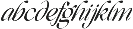 Beautiful Comethrue Regular Ultra Condensed Italic otf (900) Font LOWERCASE